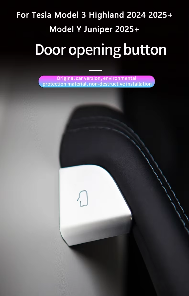 Tesla Model 3 Highland & Model Y Juniper Door Lock Switch Covers