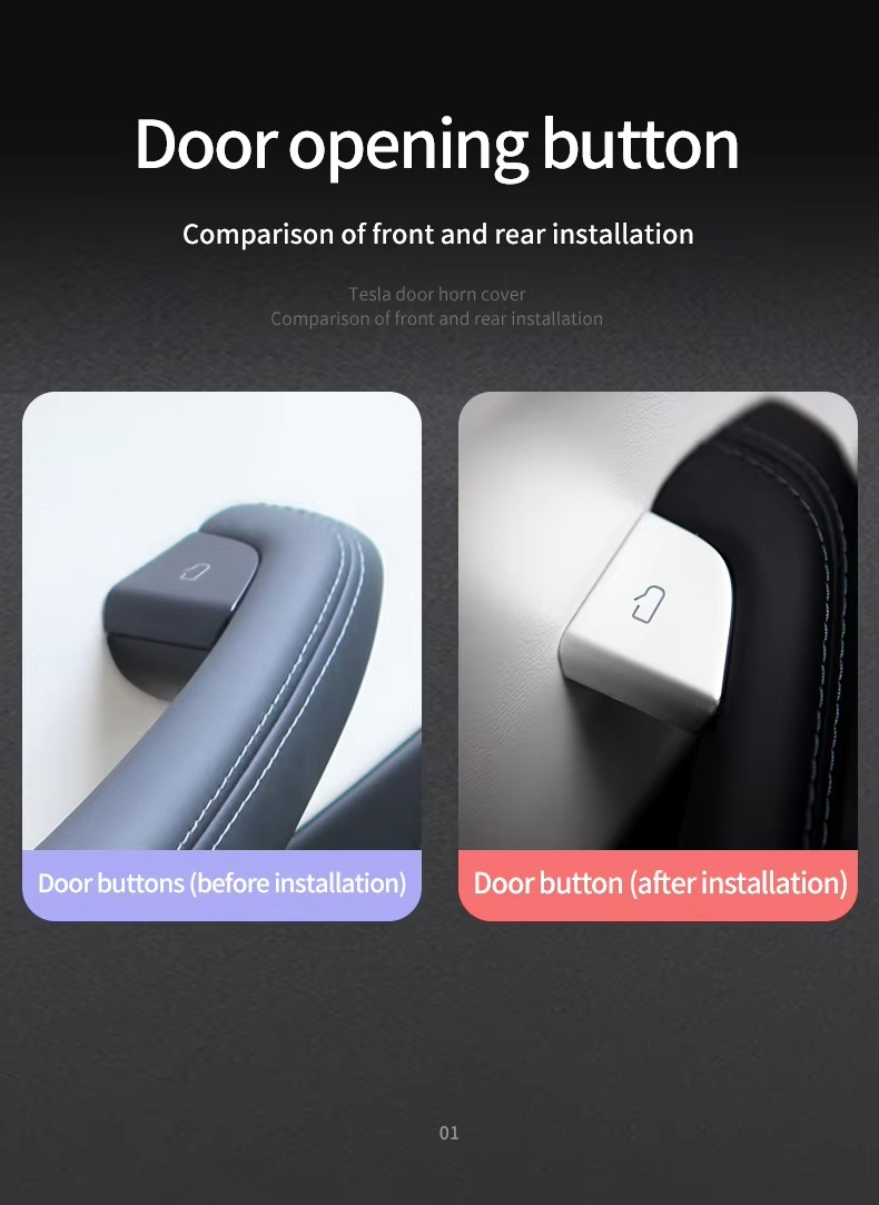 Tesla Model 3 Highland & Model Y Juniper Door Lock Switch Cover Accessories